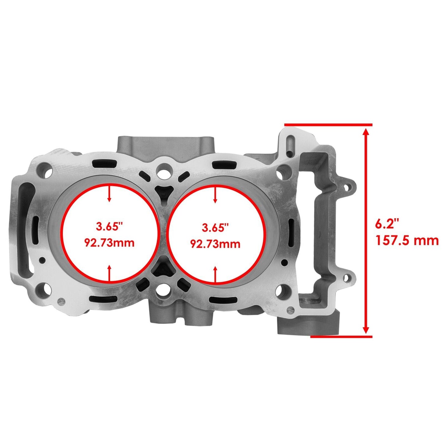 Caltric Cylinder for Polaris RZR XP 4 Turbo 2016-2021 3023035  / 92.7mm Bore