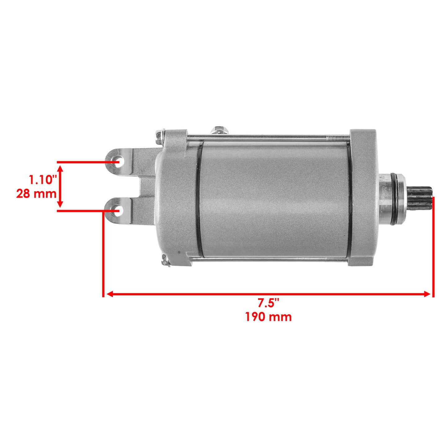 Caltric Starter For Arctic Cat 3307-029 CW 9 Teeth