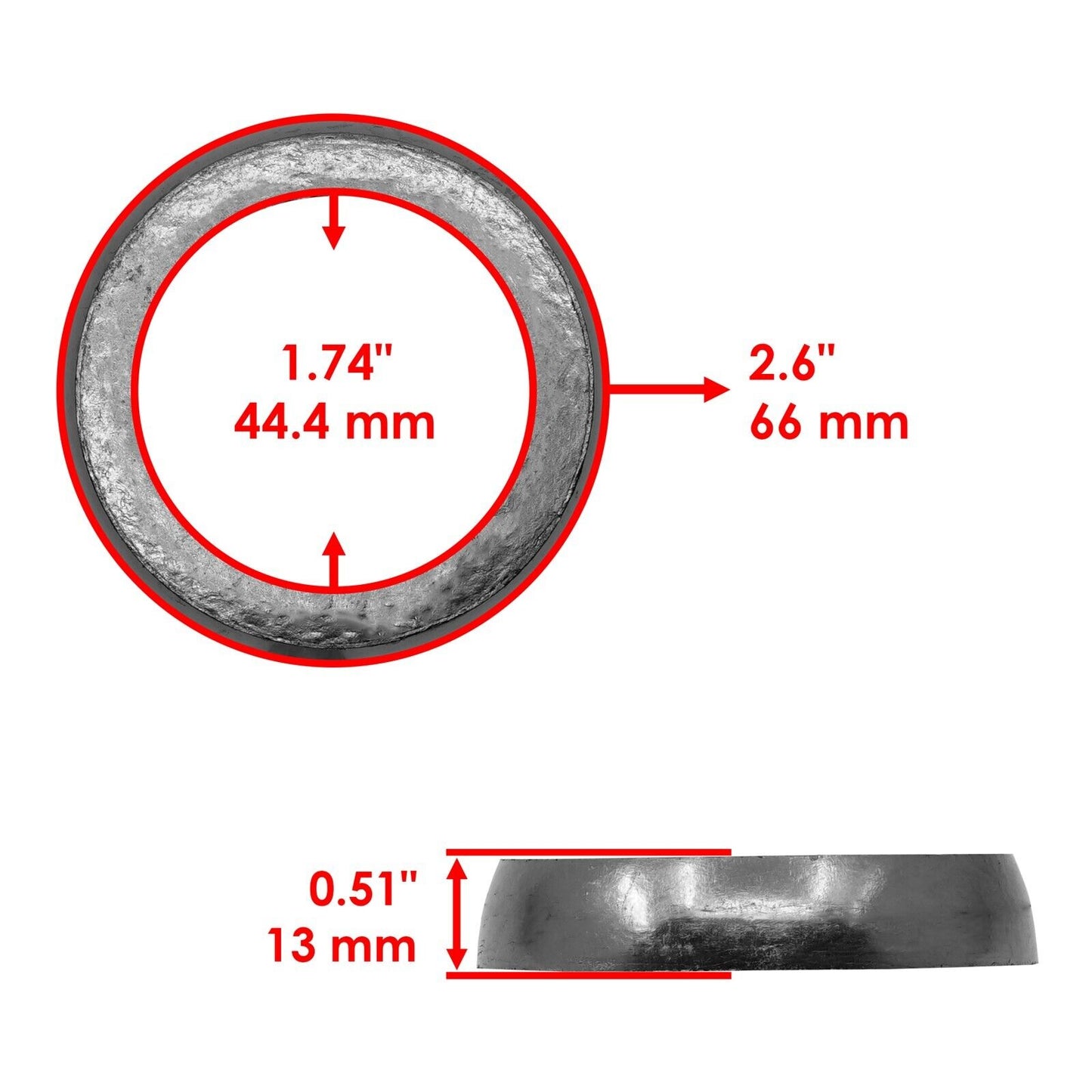 Exhaust Pipe Gasket For Arctic Cat BEARCAT 570 2007-2014 | XF 6000 SNO PRO 2015