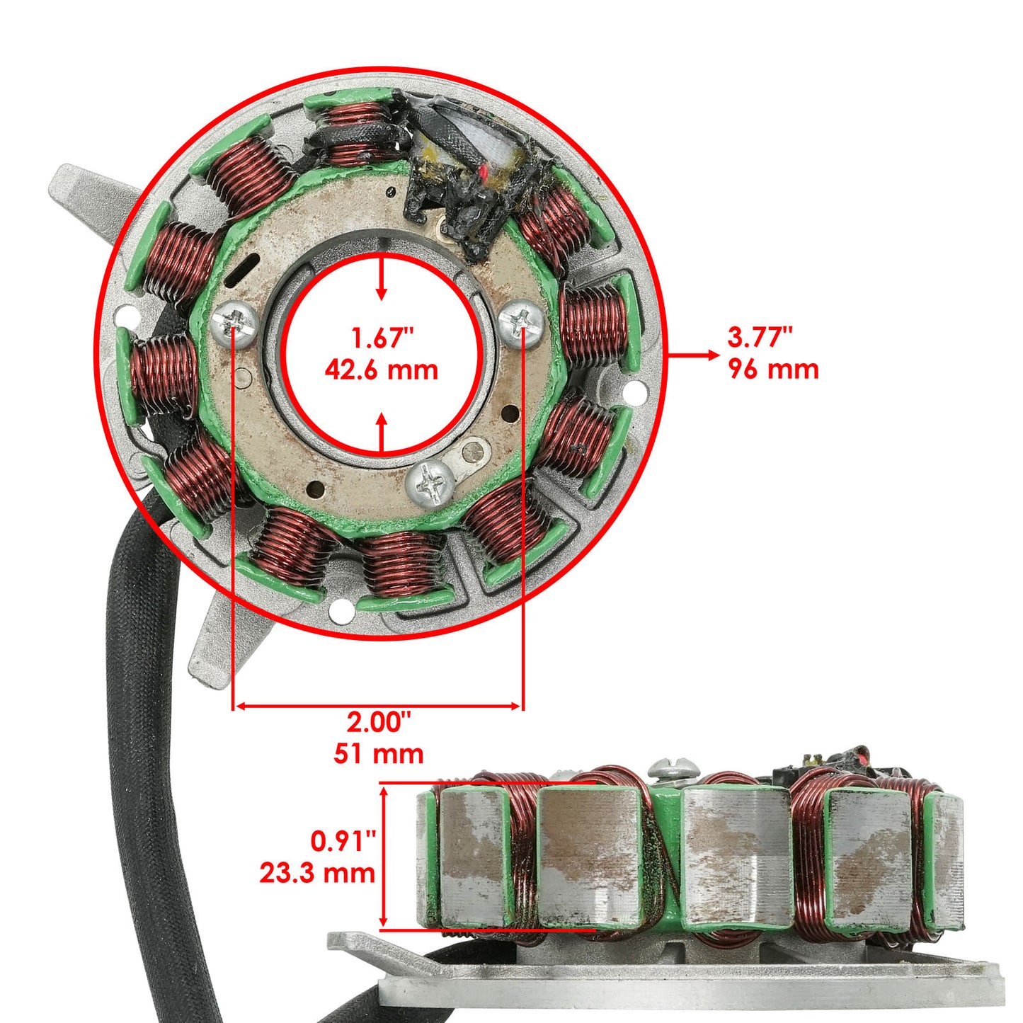 Stator for Ski Doo Mxz 550 Mxz 550F Mxz X 550 Mxz550 Mxz550F MxZX550 03-2010 13