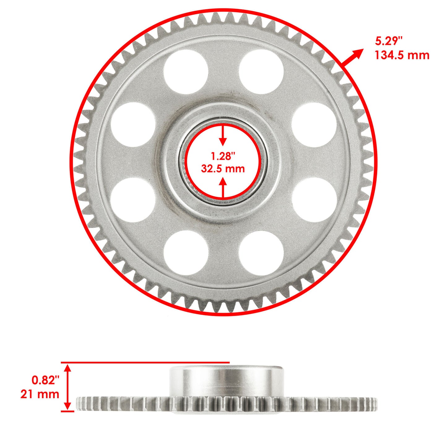 Starter Clutch Gear Idler 64T for Can-Am Outlander 800/Outlander Max 800 2006-15