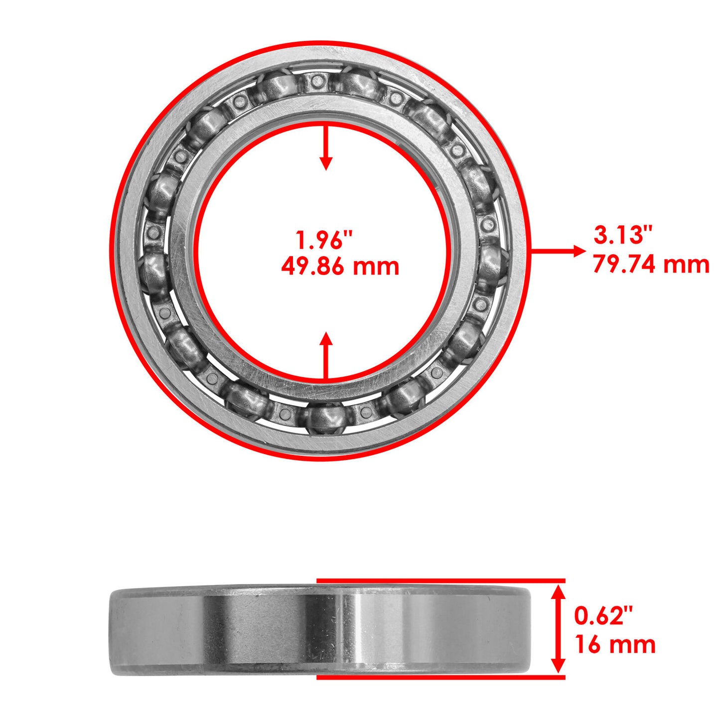 Rear Differential Bearing & Seals Kit For Polaris Sportsman 850 2011-2023