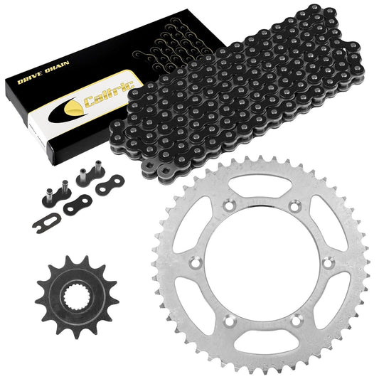 Black Drive Chain And Sprocket Kit for Yamaha YZ125 2005-2018