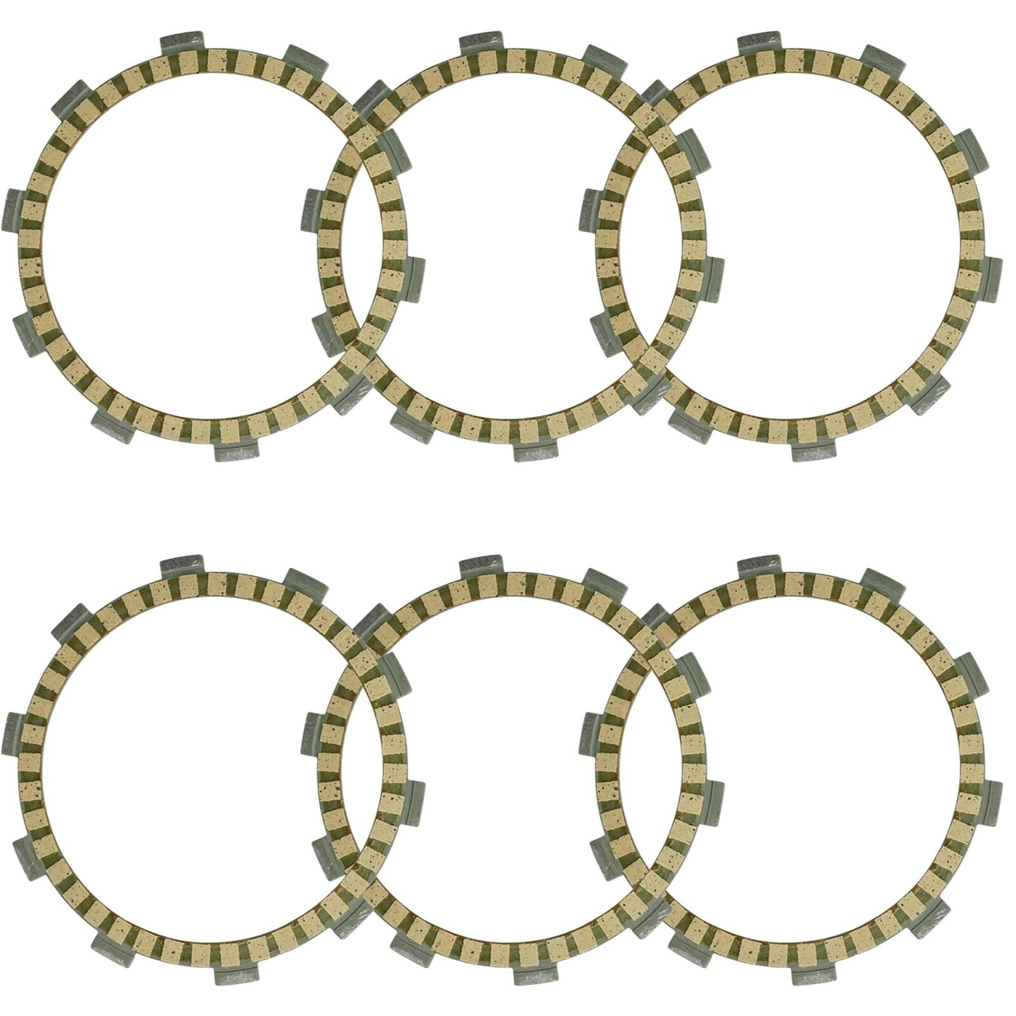 Caltric Clutch Friction Plates kit for Yamaha TTR225 TT-R225 1999 - 2004 /Qty 6