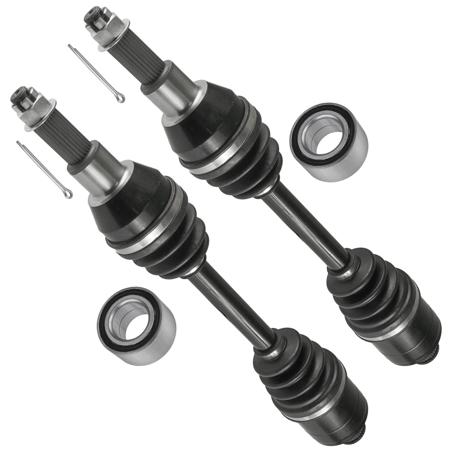 Rear Left Right CV Joint Axle & Bearing for Polaris Sportsman 400 4X4 01-02