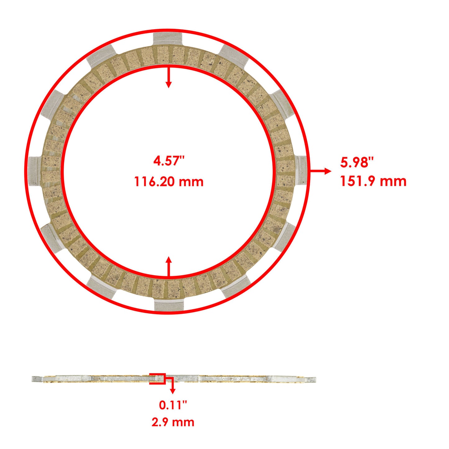 Clutch Friction and Steel Plates for Suzuki RM250 1981 1982 1983 1984 1985