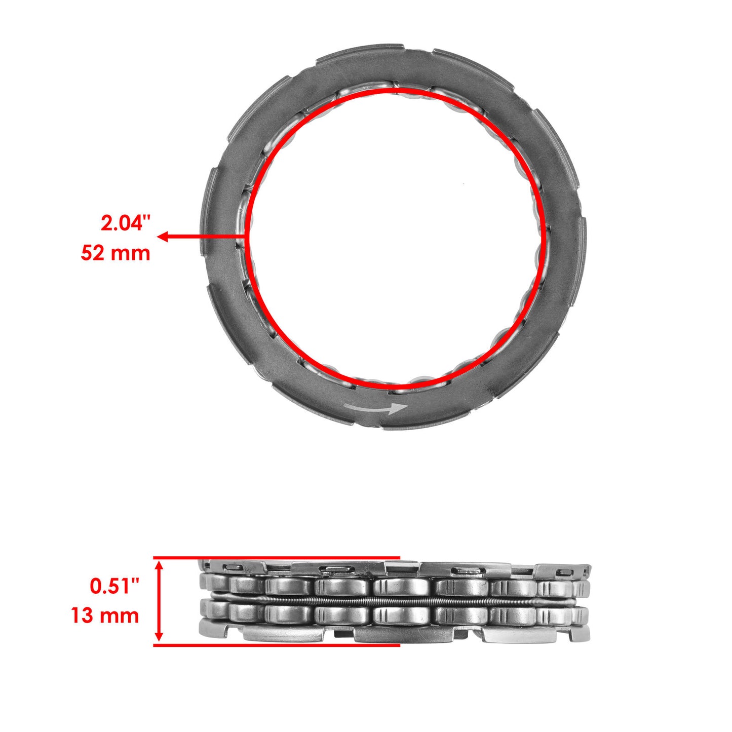 Starter Clutch Sprag / Gasket for Can-Am Bombardier DS 650 DS650 Baja X 2000-07