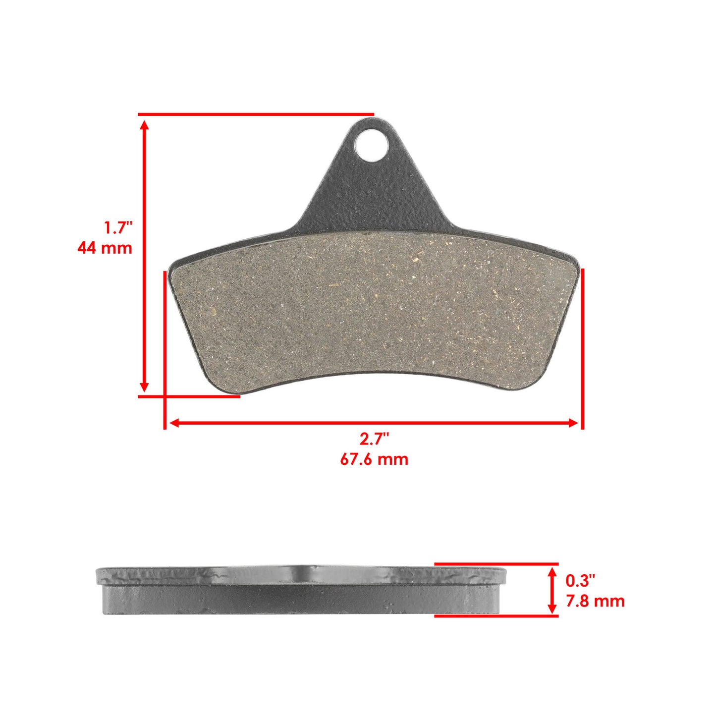 Caltric Brake Pads for Arctic Cat 375 2X4 4X4 Front Rear Brakes 2002 / 0402-882