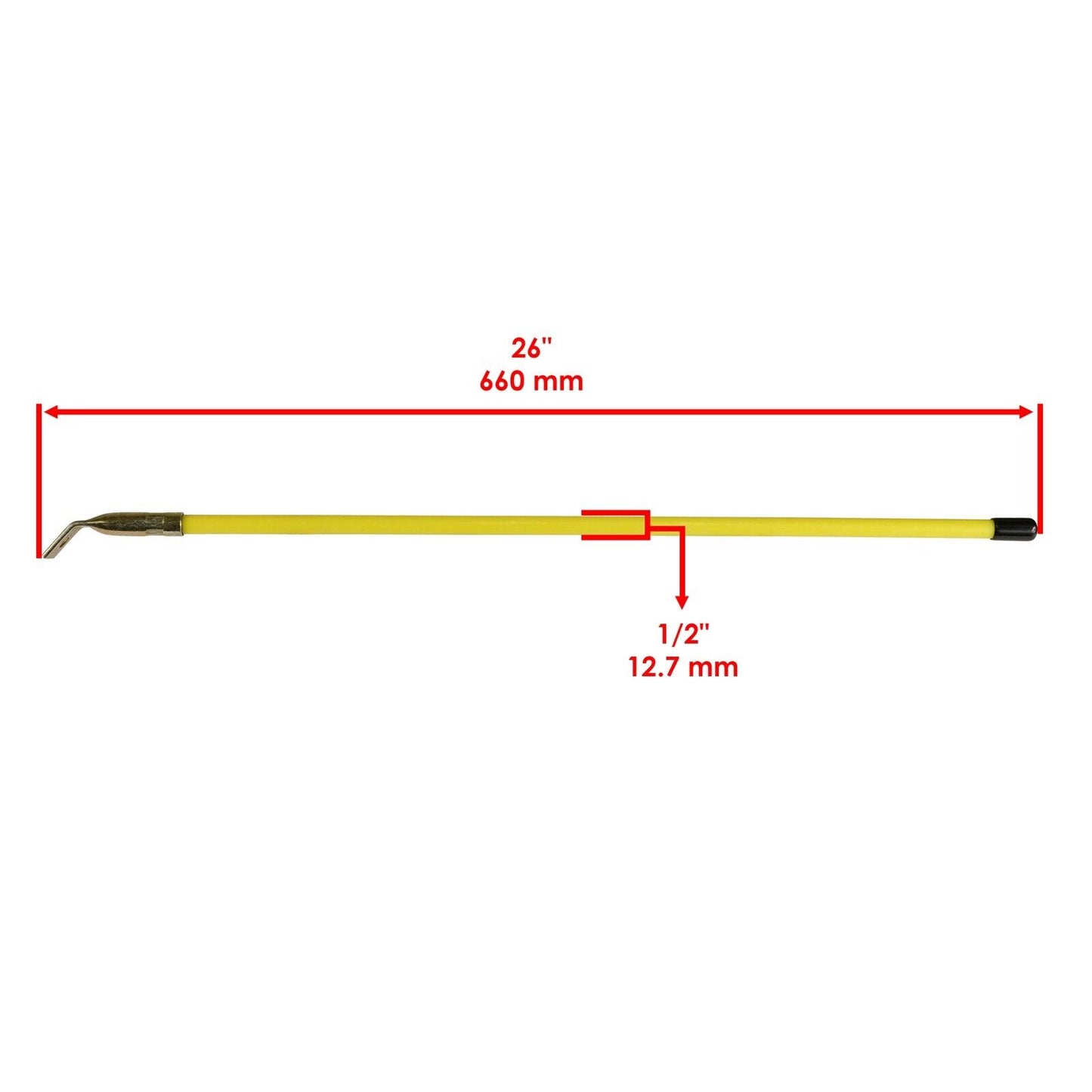 Snow Plow Blade Guide Markers 26" Bolt on For Myers Buyers 09916 1308005 Yellow