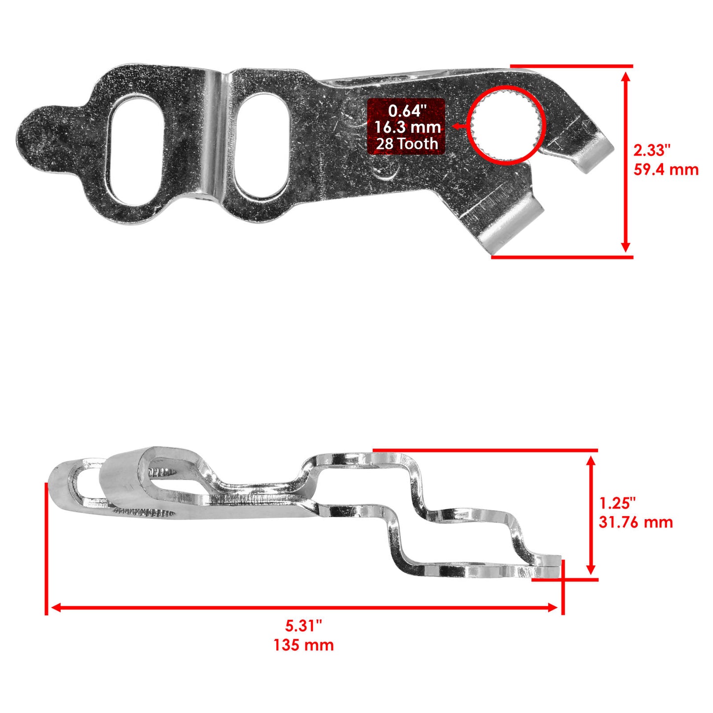 Caltric Rear Drum Brake Arm Kit For Honda TRX520FE TRX520FM 2020-2023