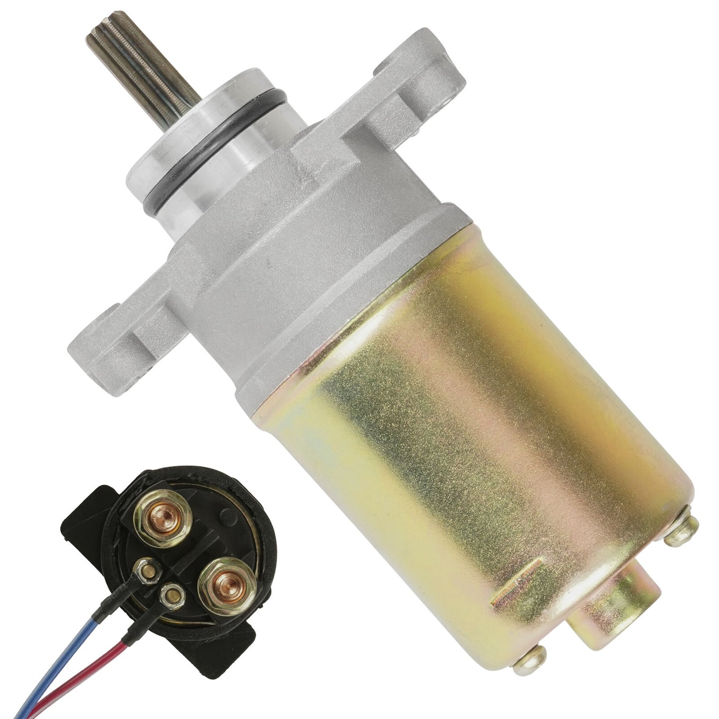 Starter & Relay Solenoid for Yamaha Badger 80 YFM80 1985-1988 1992-2001 Atv New