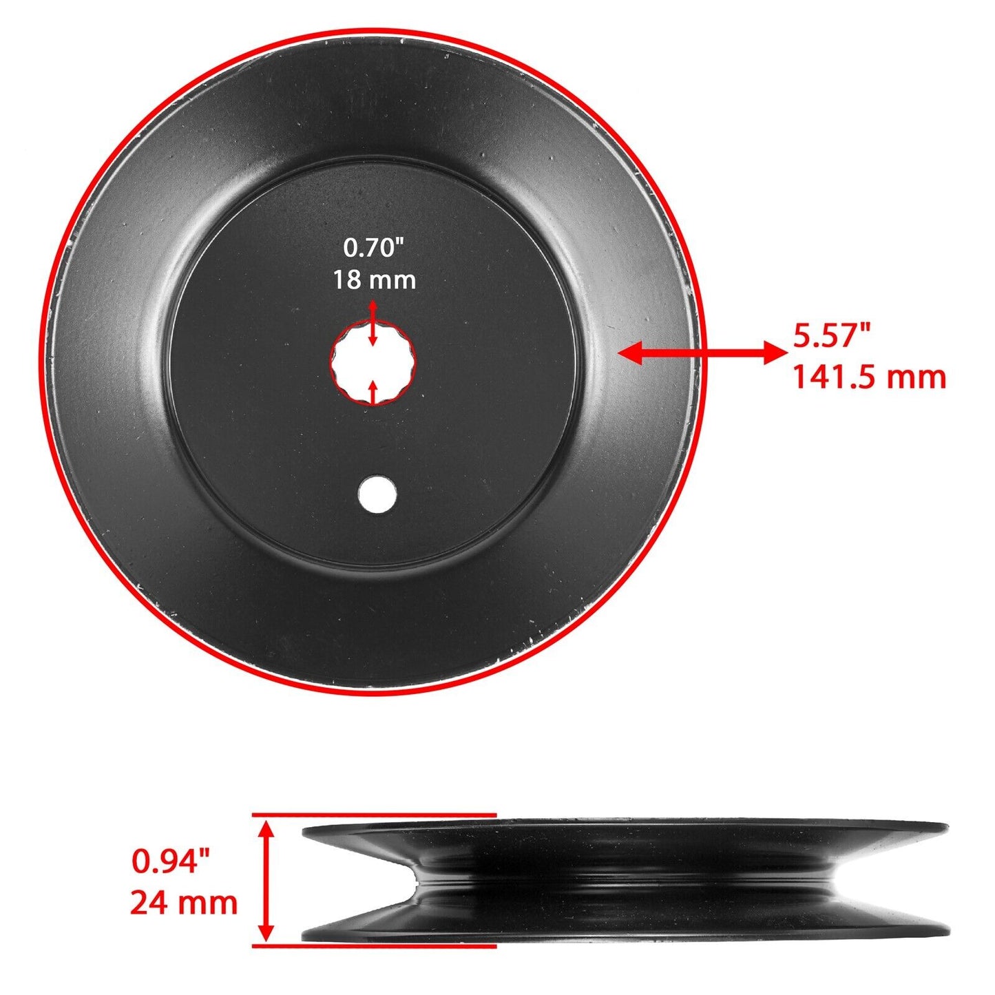 Deck Pulley For Troy-Bilt 17AF2ACP711 2007 Mustang RZT 50" Zero-Turn Mower