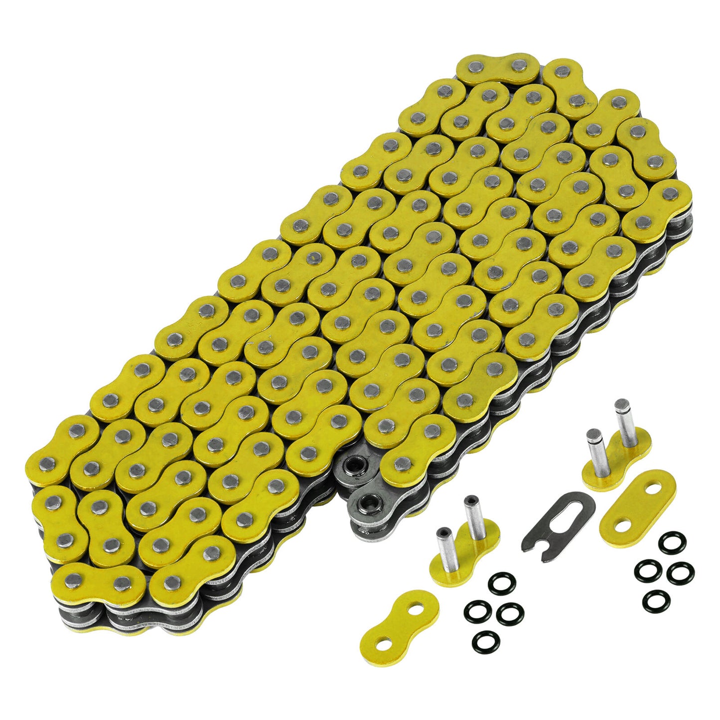 520 X 120 Links Motorcycle Atv Yellow O-Ring Drive Chain 520-Pitch 120-Links