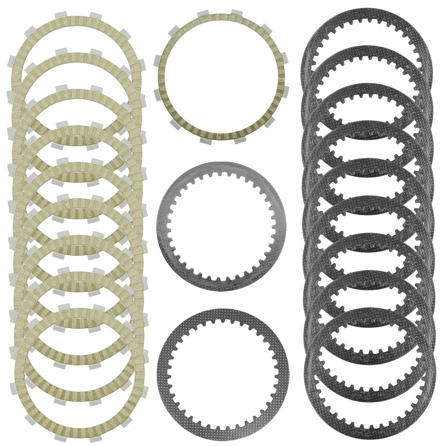 Clutch Friction Steel Plates Kit for Kawasaki Vulcan 2000 VN2000 2004 2005-2010