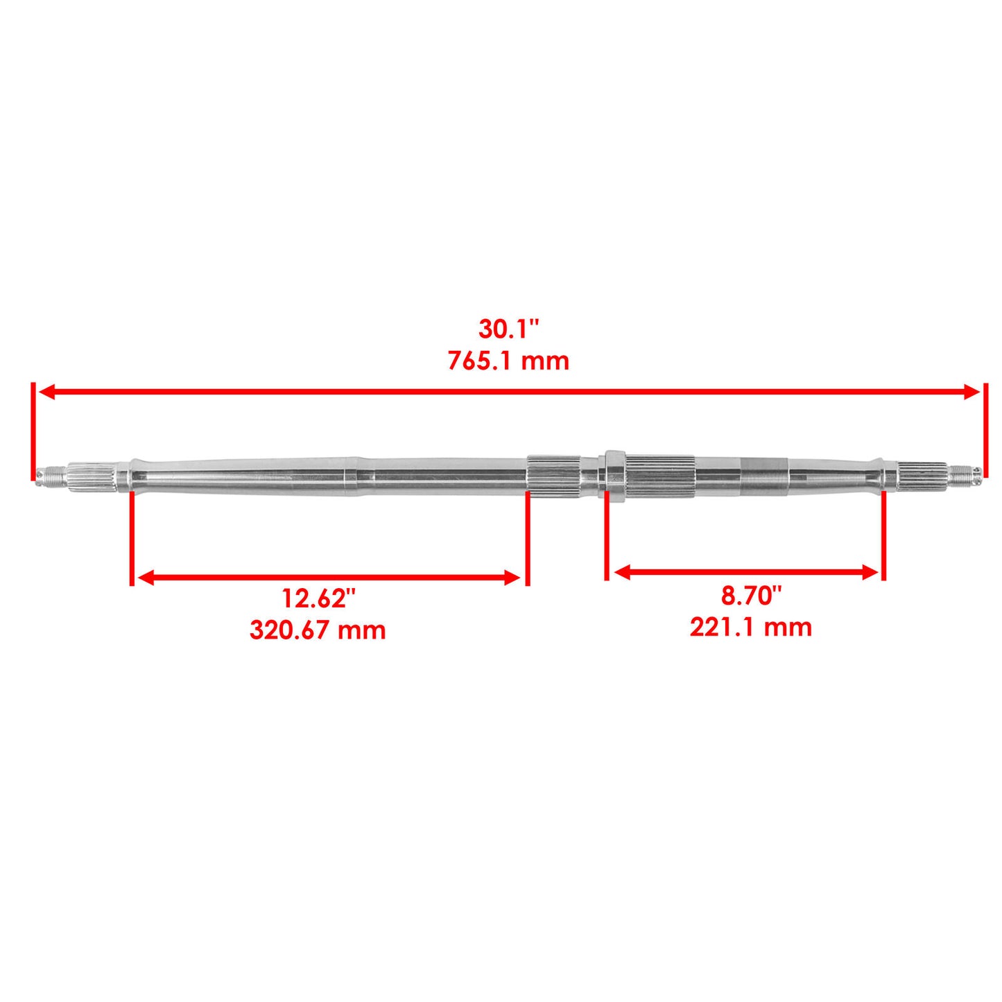 Rear Axle Shaft for Honda TRX250X 2X4 2009 2011-2020 42311-HN6-000 42311-HN6-A30