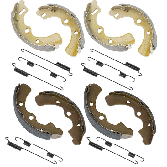 2 Front Rear Brake Shoes for Kawasaki Mule 2510 KAF620A KAF620 A 4X4 1994-2000