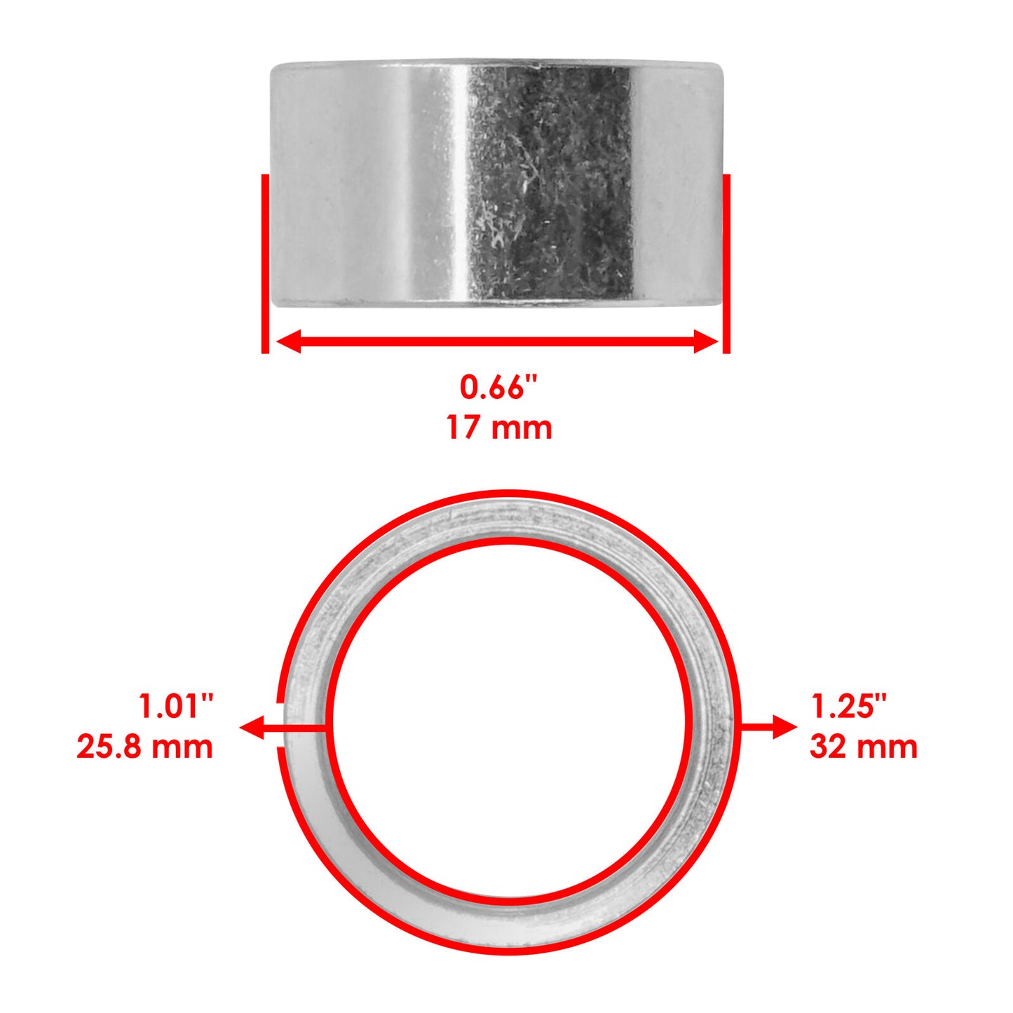 Caltric Rear Swing Arm Bushing Kit For Honda Rancher 420 TRX420 2007-2013