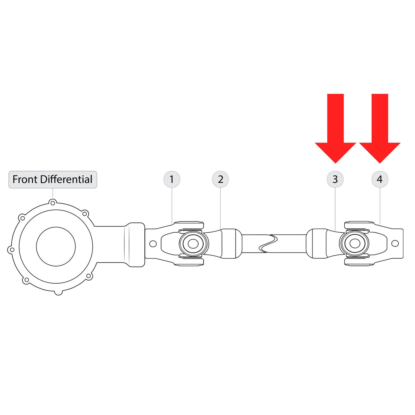 Front Drive Shaft Yoke W/U-Joint For Yamaha Grizzly 350 YFM350 Fgi 4X4 Irs 07-08