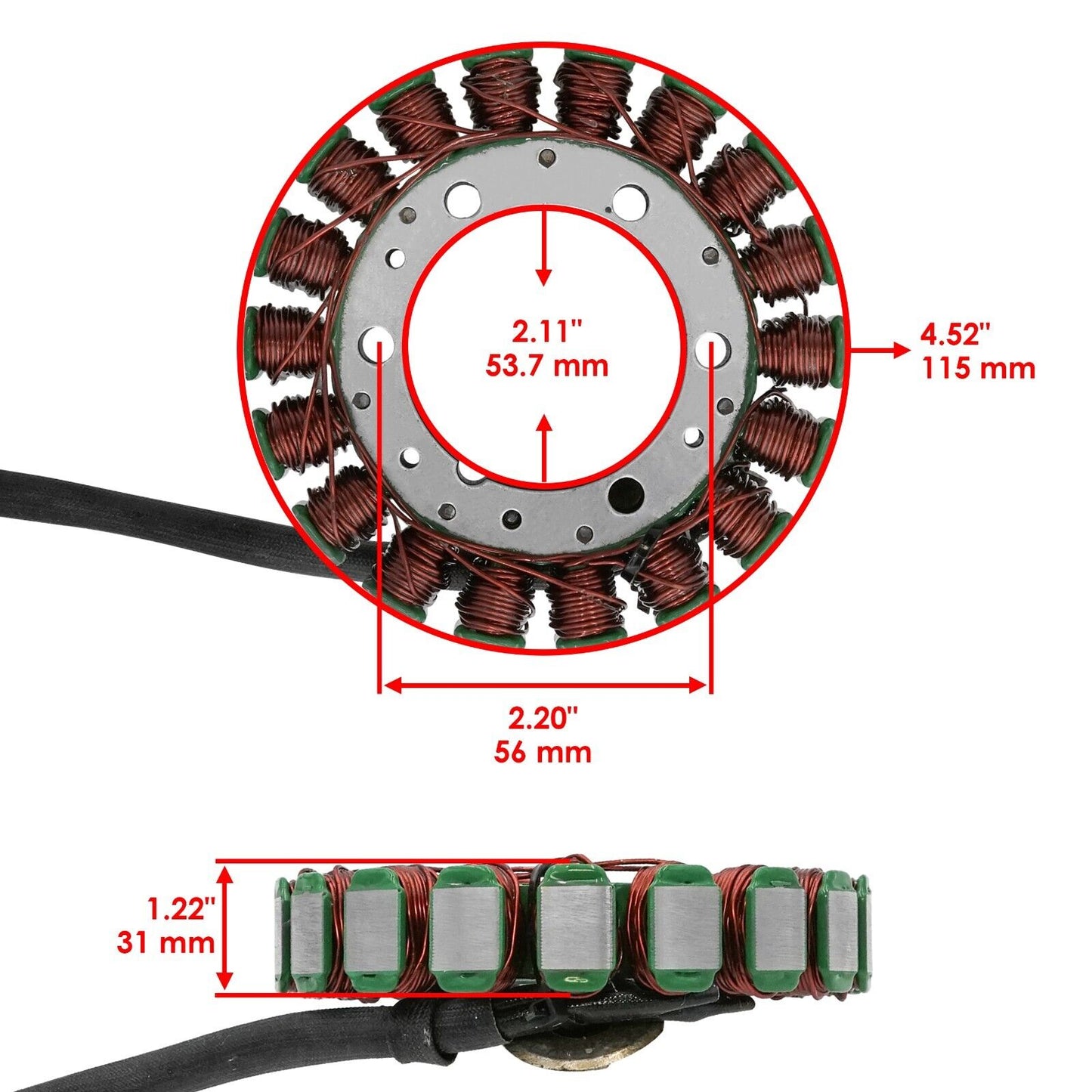 Stator & Regulator Rectifier for Honda XR650L XR 650L 1993-2024 31600-My6-671