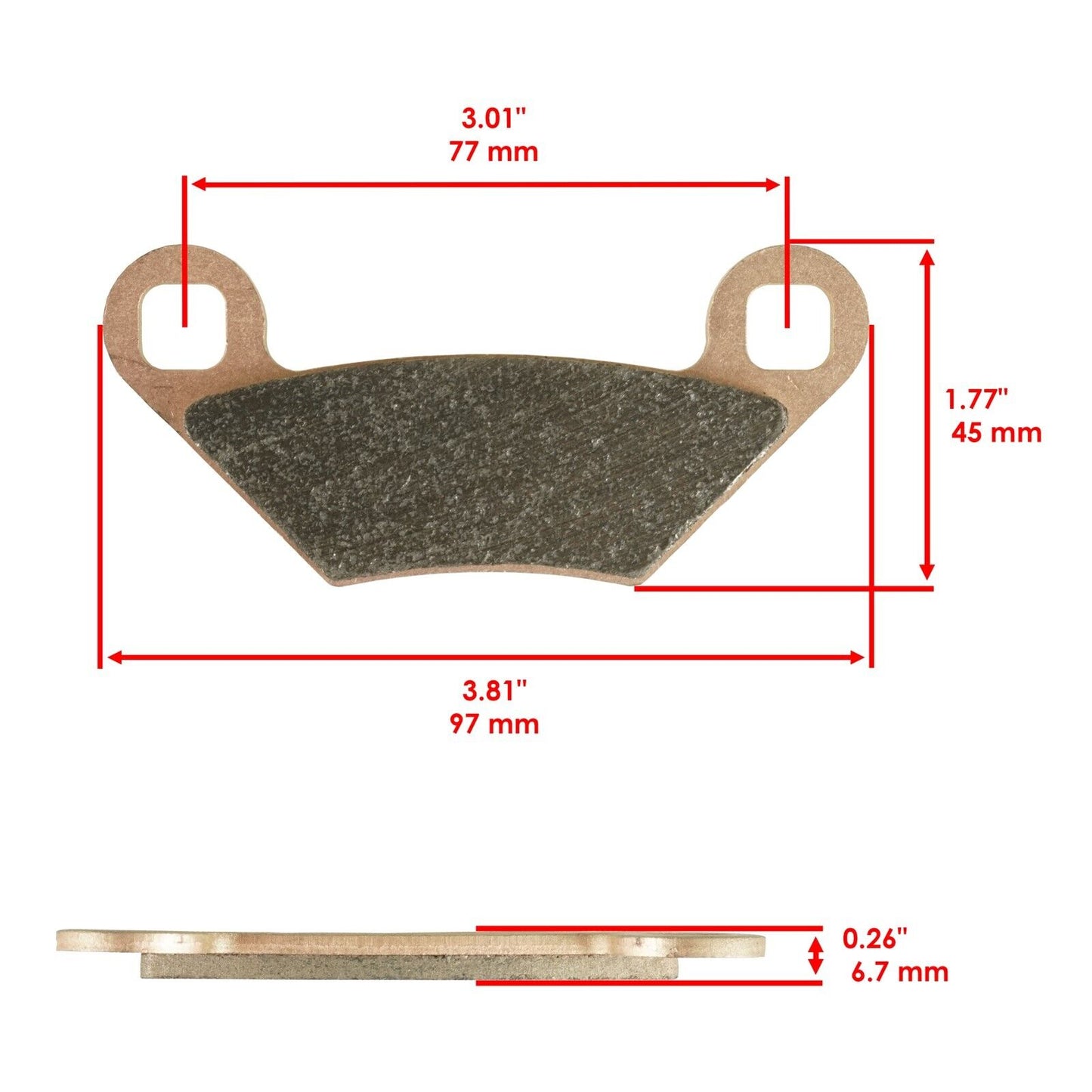 4x Front or Rear Brake Pads Polaris Sportsman 1000 XP S High Lifter Hunter 21-22