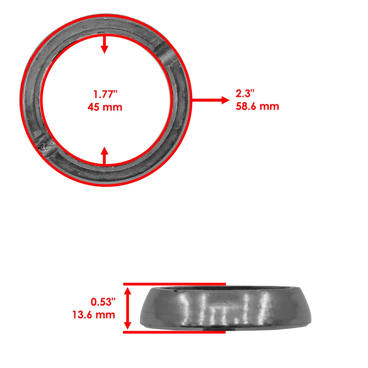 Caltric 3610209 Exhaust Socket Seal Gasket For Polaris