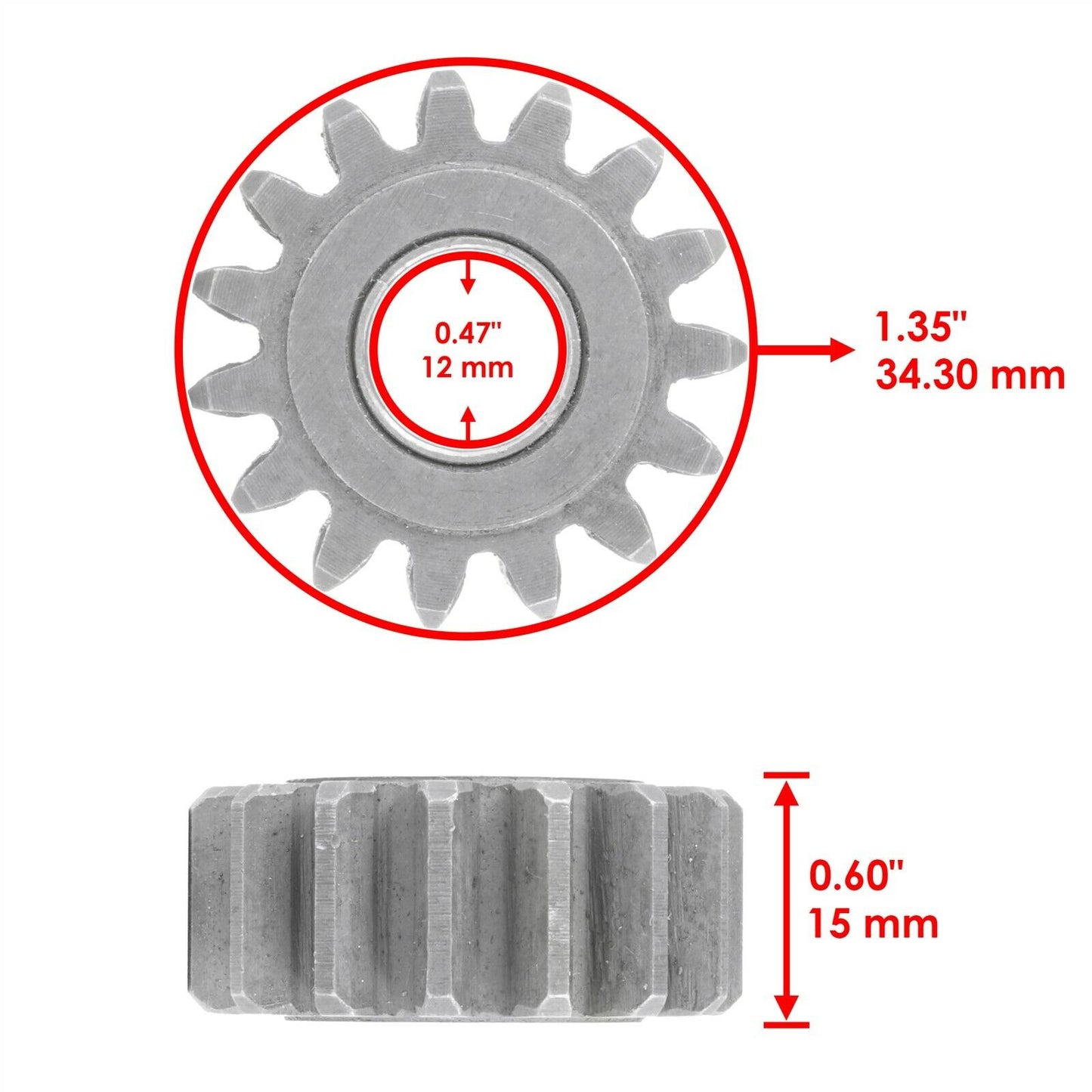 Starter Torque Limit Gear Kit fits Polaris RZR XP 4 900 2012 Intermediate Shaft