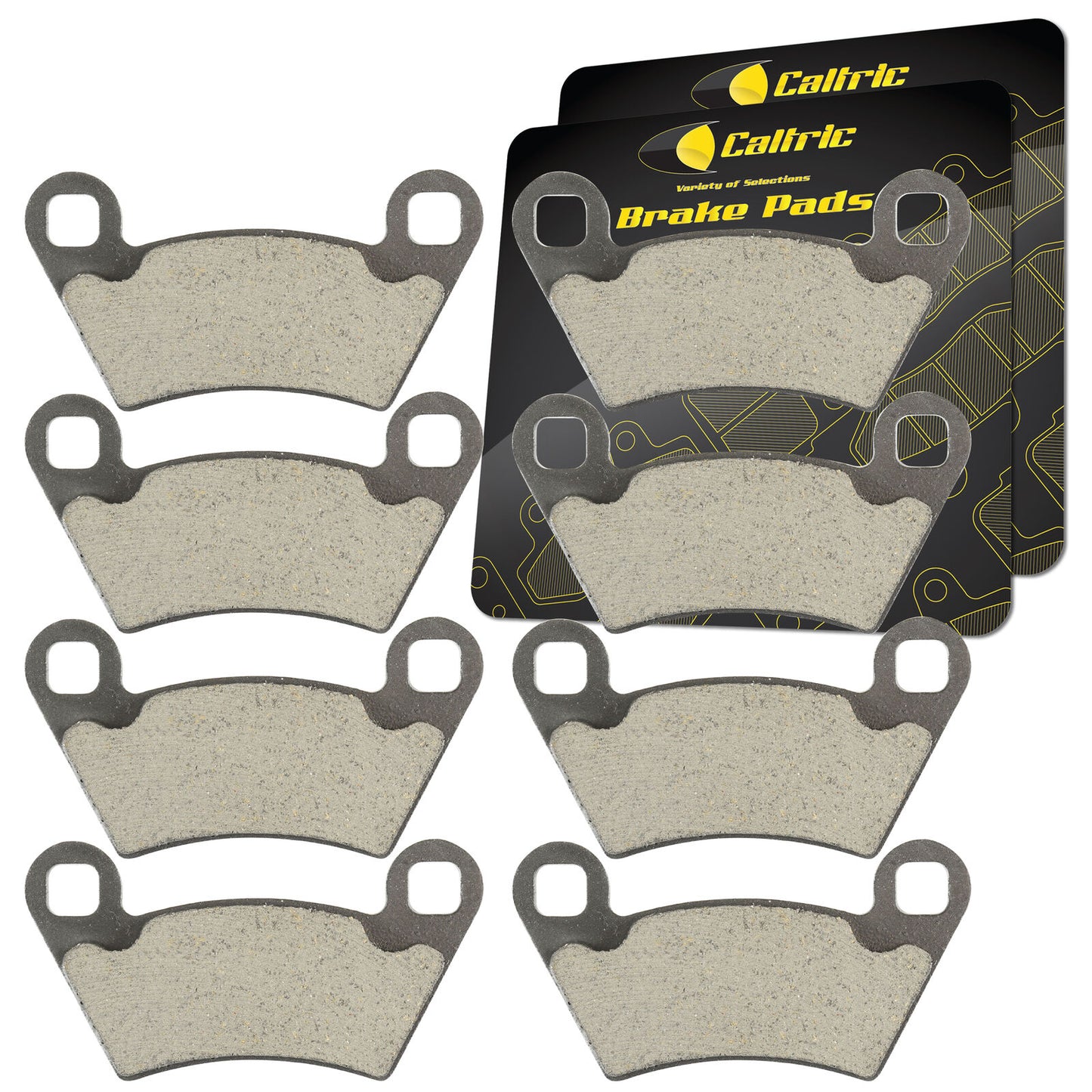 Caltric Front and Rear Brake Pads for Polaris Ranger 500 2X4 2005-2009 2017-2020