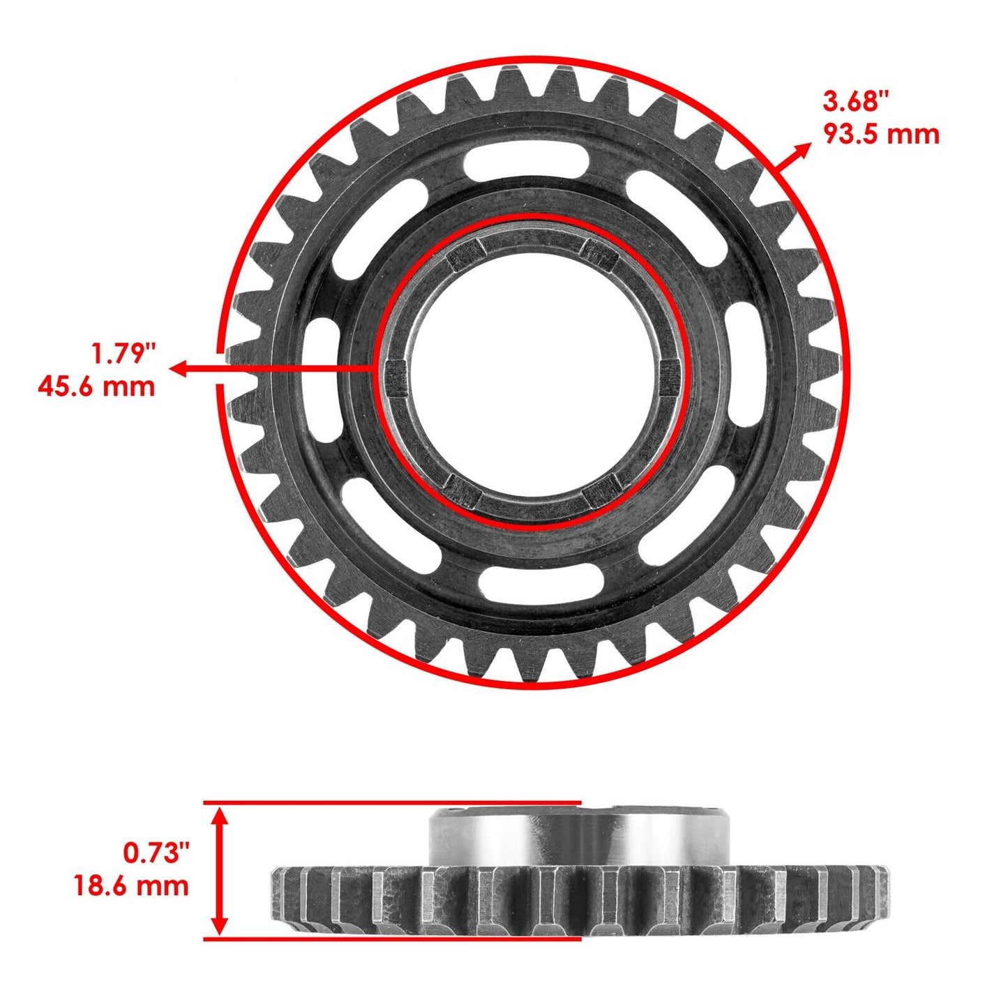 Starting Gear w/Starter Clutch & Gaskets For Honda TRX450ER 2006-2009 2012-2014