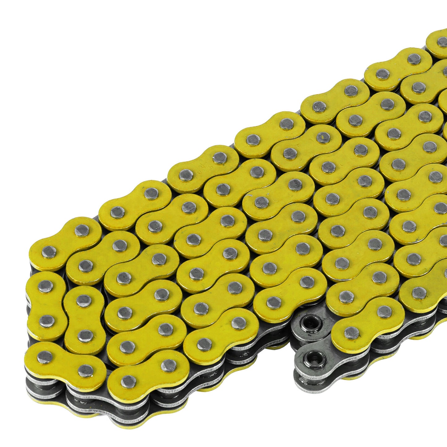 520 X 120 Links Motorcycle Atv Yellow O-Ring Drive Chain 520-Pitch 120-Links