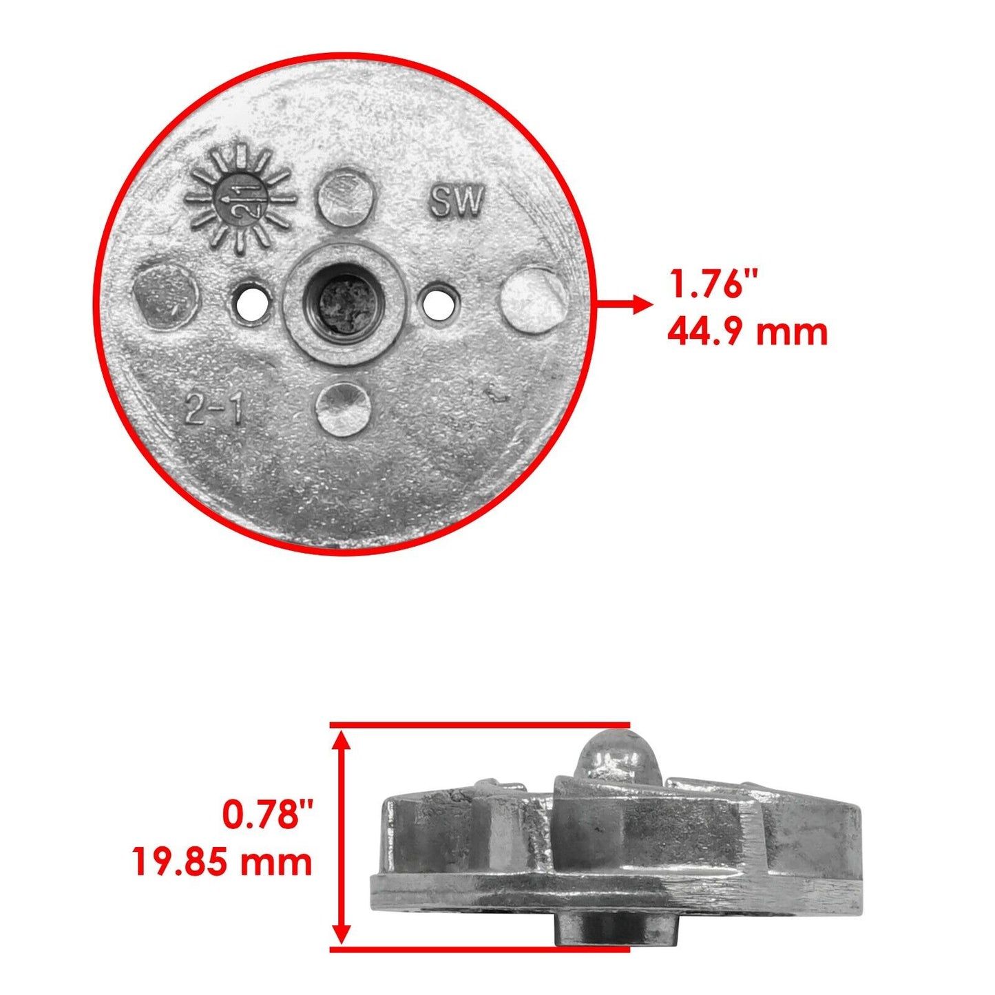 Caltric Water Pump Impeller for Polaris Ranger 570 Full Size Premium 2014-2023