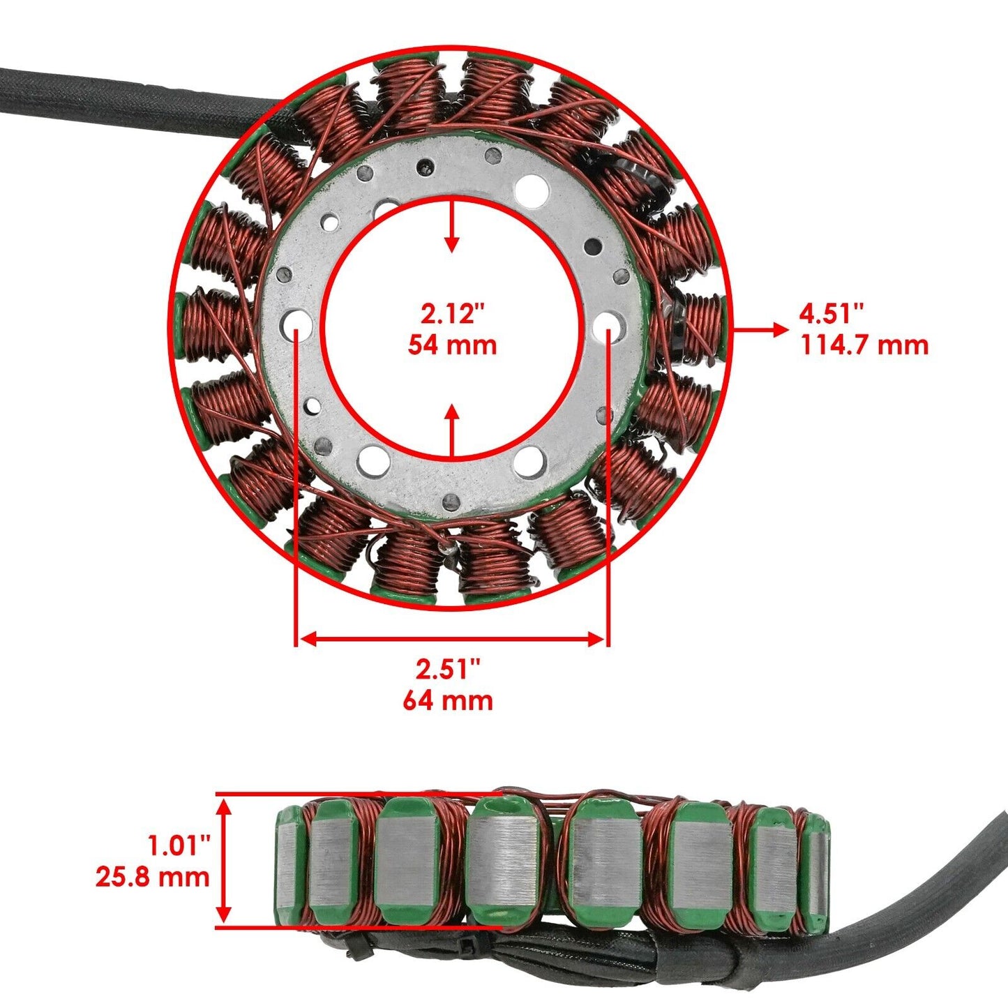 Stator And Gasket for Arctic Cat 650 4X4 2006 2007 2008 2009 2010 2011