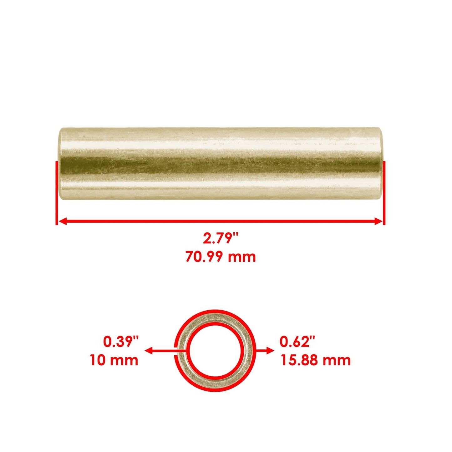 Rear A-Arm Inner Pivot Shaft and Bushing Kit for Polaris Ranger 570 Full S 2015