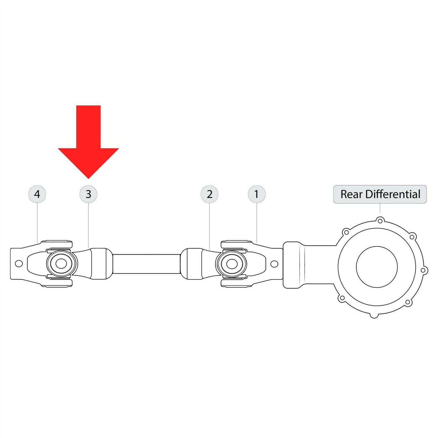 Rear Drive Propeller Shaft Yoke Joint for Yamaha 4S1-46108-01-00 4S1-46108-00-00