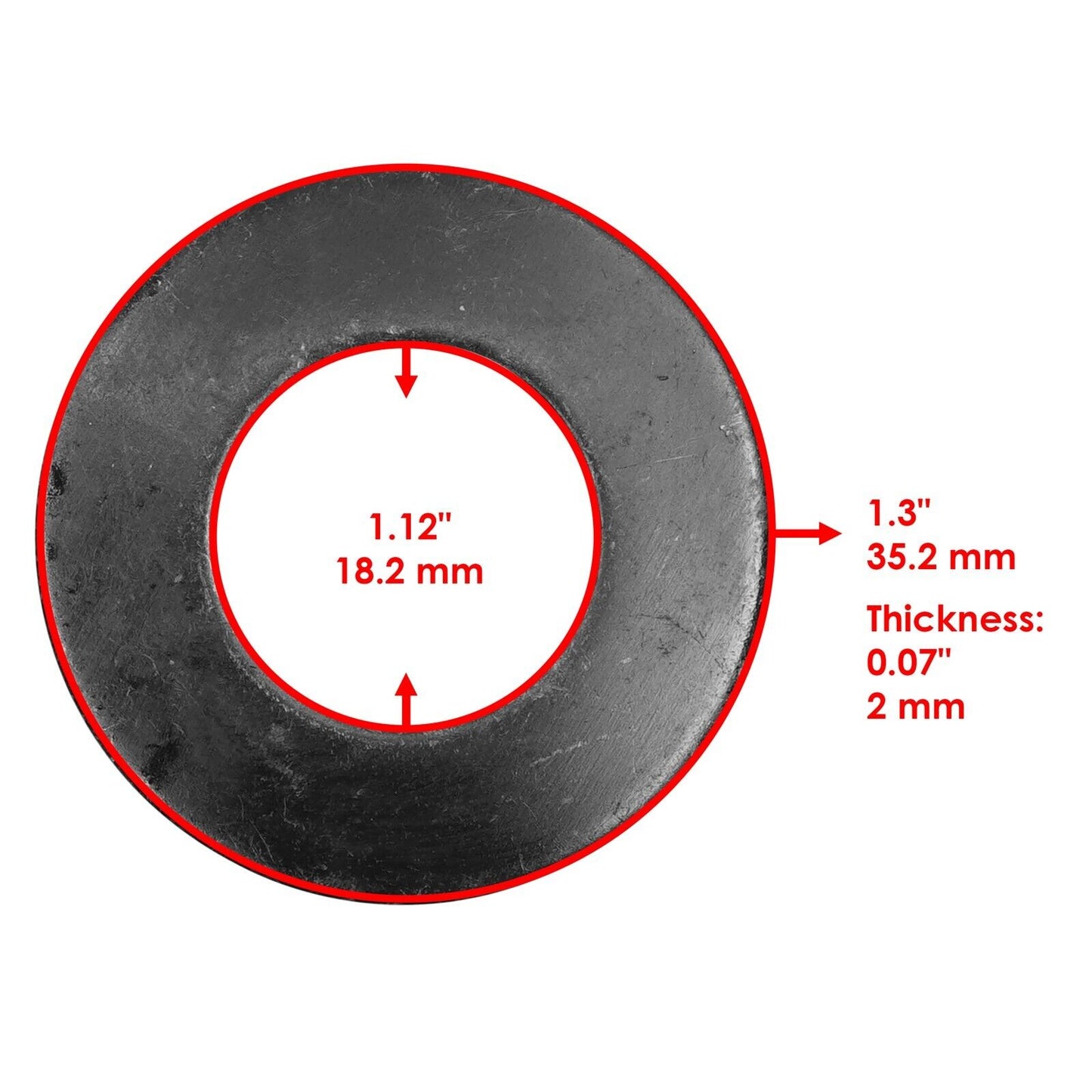 Axle Washer For Suzuki QuadRacer 250 LT250R 1985-92 / QuadRunner LT-F160 93-01