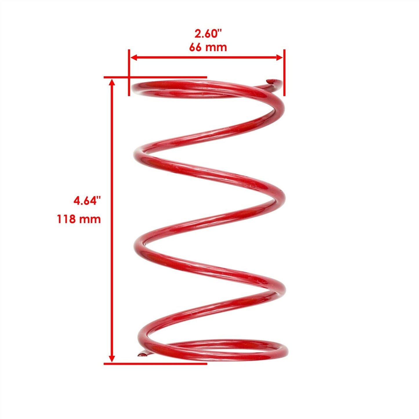 Secondary Compression Red Spring 105-165 Fits Polaris 3234452