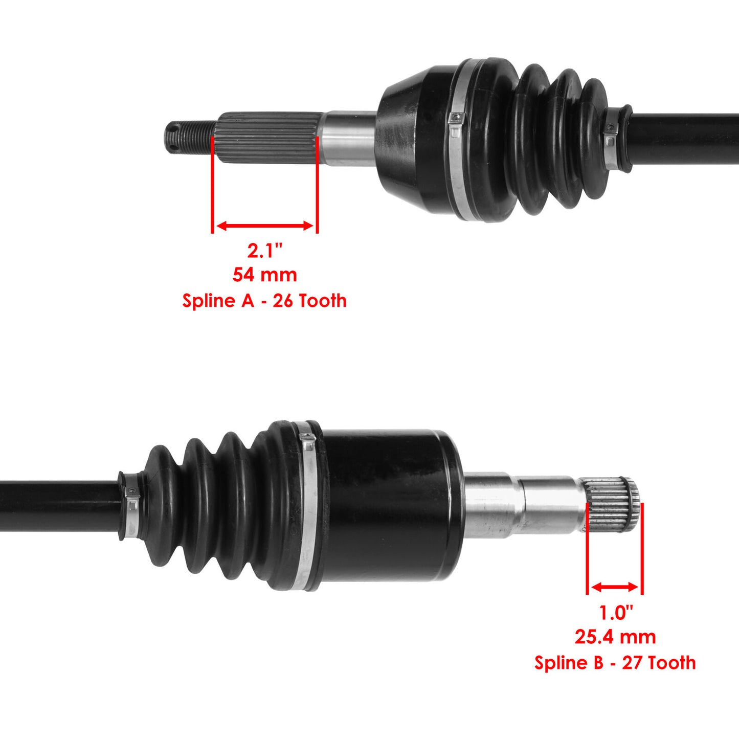 Rear Left And Right CV Joint Axles for Polaris Ranger 500 2X4 4X4 2005-2007