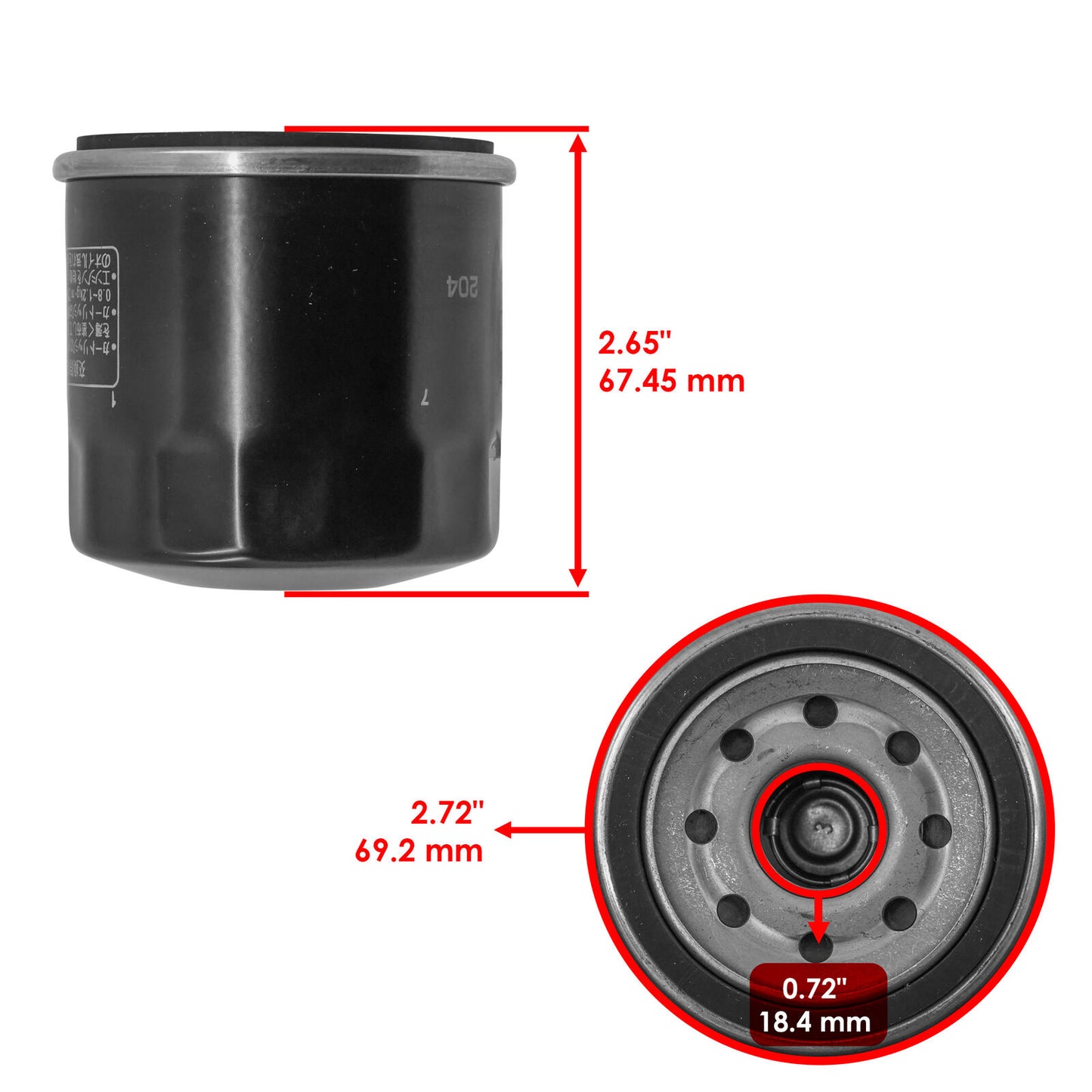 3 Oil Filter for Honda CBR600 Sport CBR600F4I CBR600F CBR600 RA RR 01-07 09-18