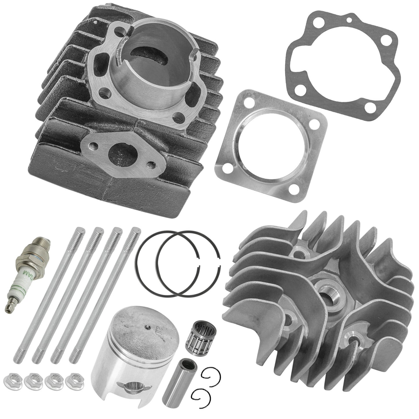 Caltric 11211-04001-0F0 11211040010F0 Top End Cylinder Kit for Suzuki 1985-2006