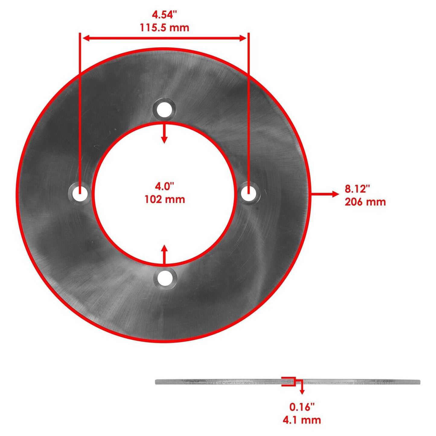 Rear Brake Disc w/Bolt & Pads for Yamaha YXM700 Viking VI 2015-18 / SE 2015-2017