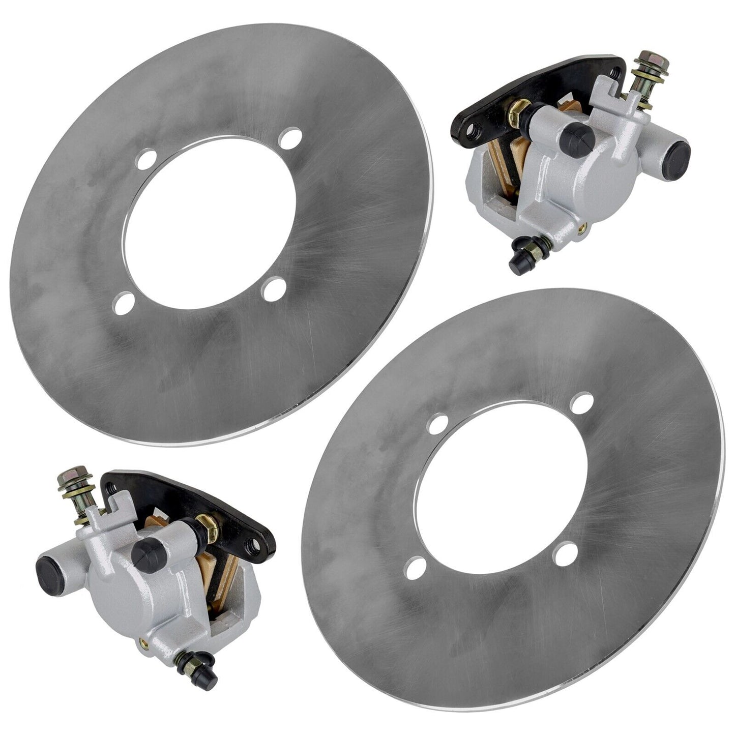 Front L & R Brake Disc & Caliper For Suzuki Eiger 400 LTF400 LTF400F 2002-2007