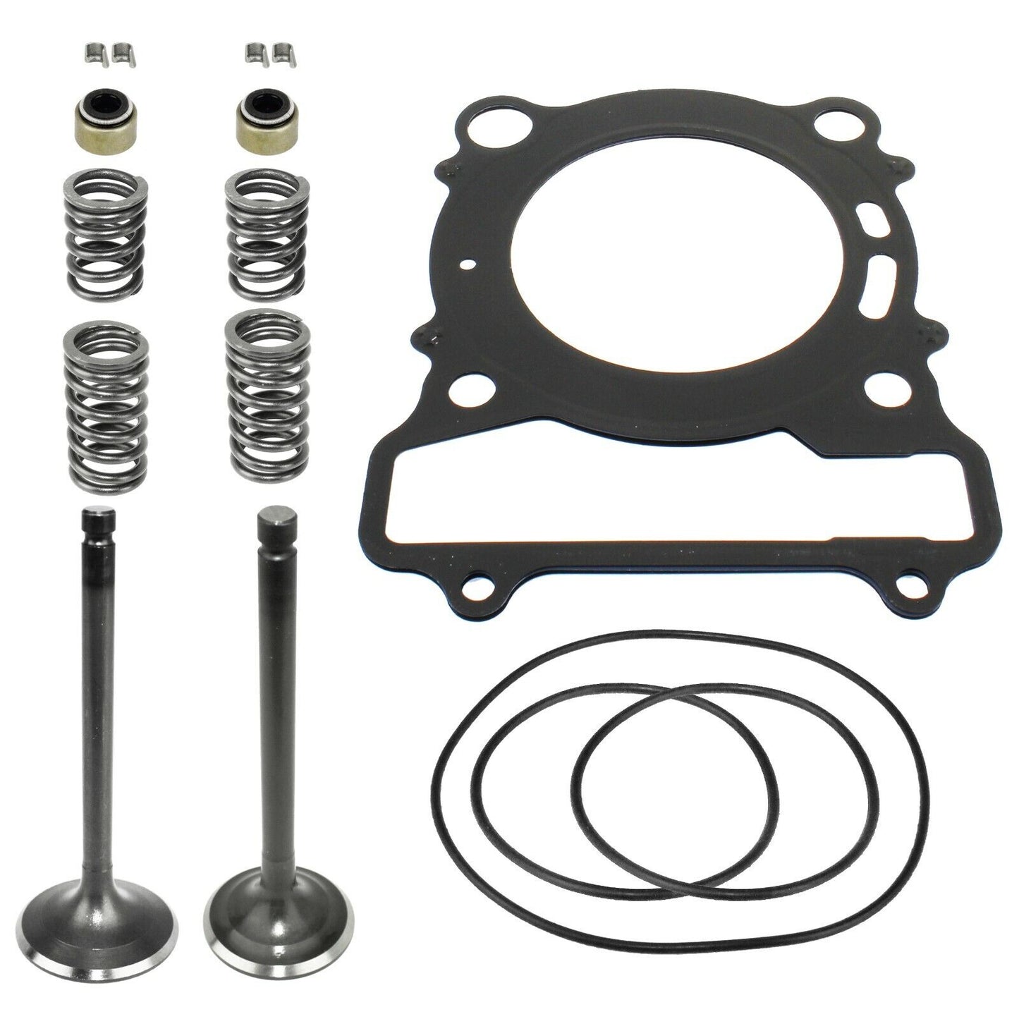 Cylinder Intake Exhaust Valve Gasket Kit for Yamaha Kodiak 400 YFM400 2000 2001