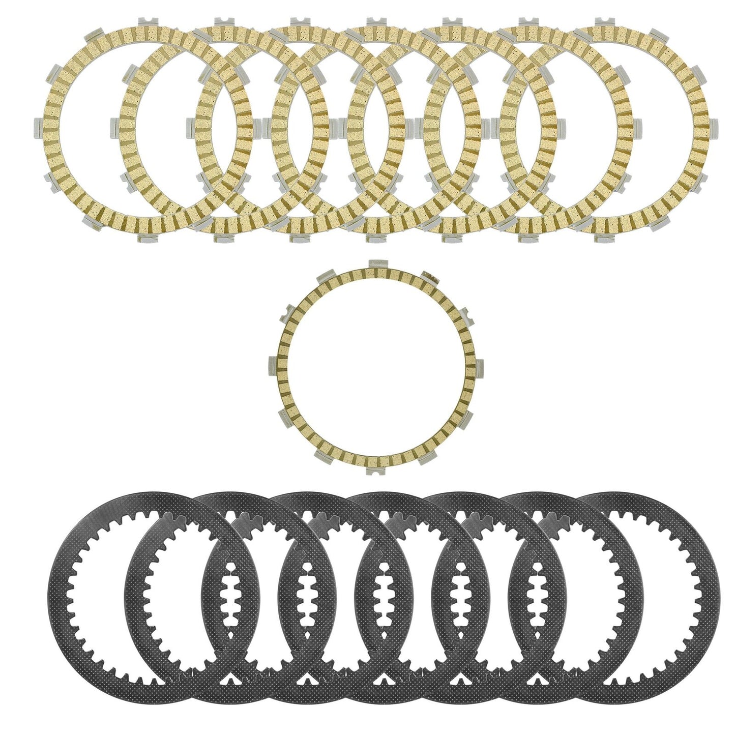 Clutch Friction Plates and Steel Plates Kit for Polaris Outlaw 500 2006 - 2007