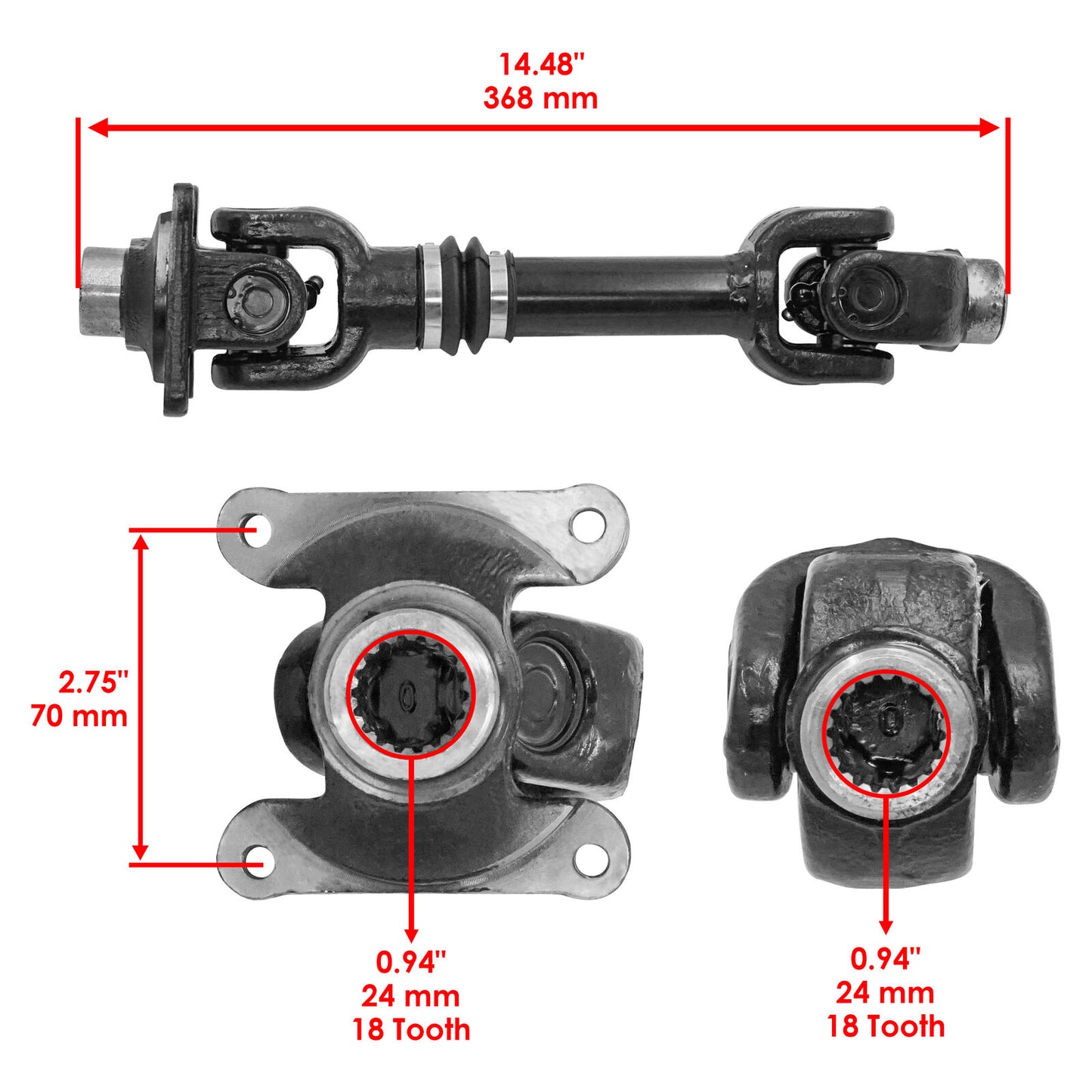 Rear Propeller Prop Drive Shaft for Can-Am Renegade 800R 4X4 EFI 2009 2010 2011