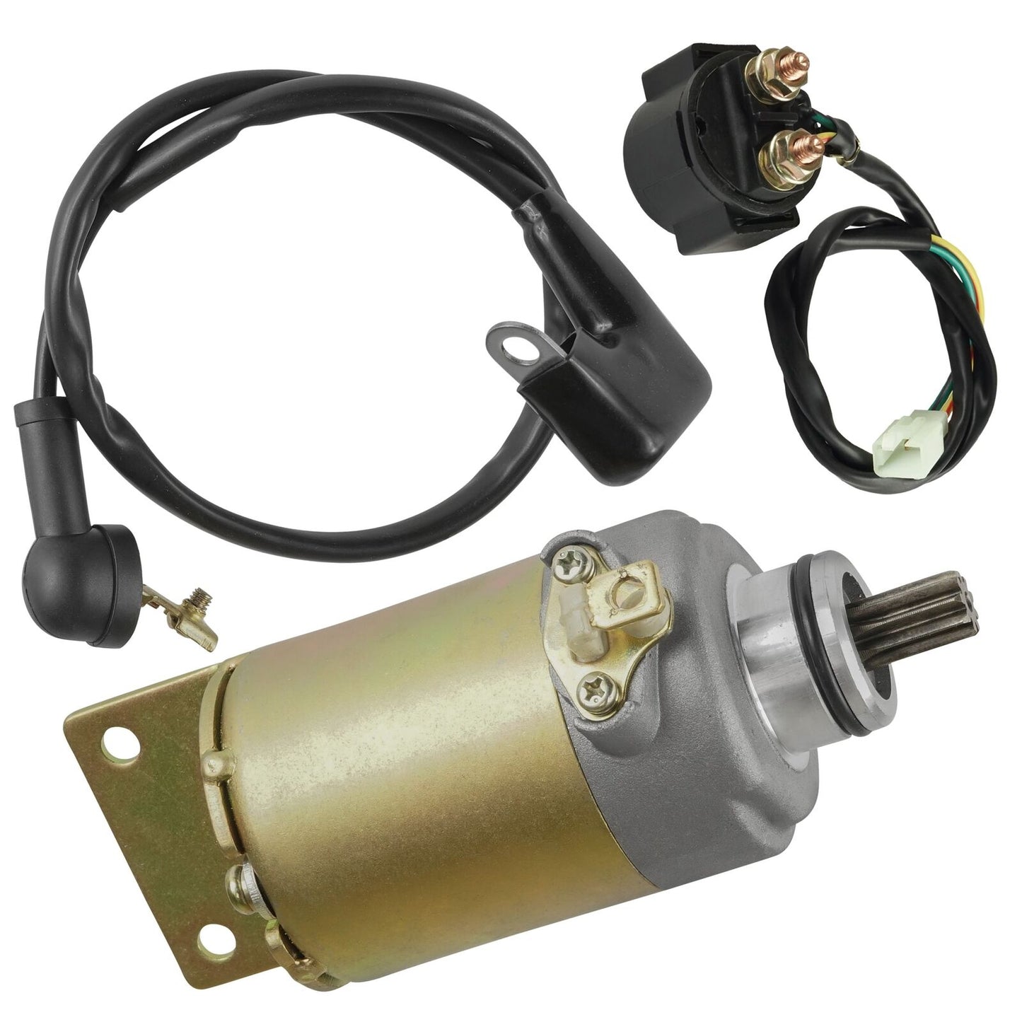 Starter & Relay Solenoid for Polaris Phoenix 200 2005 2006 2007 2008 2009 2010