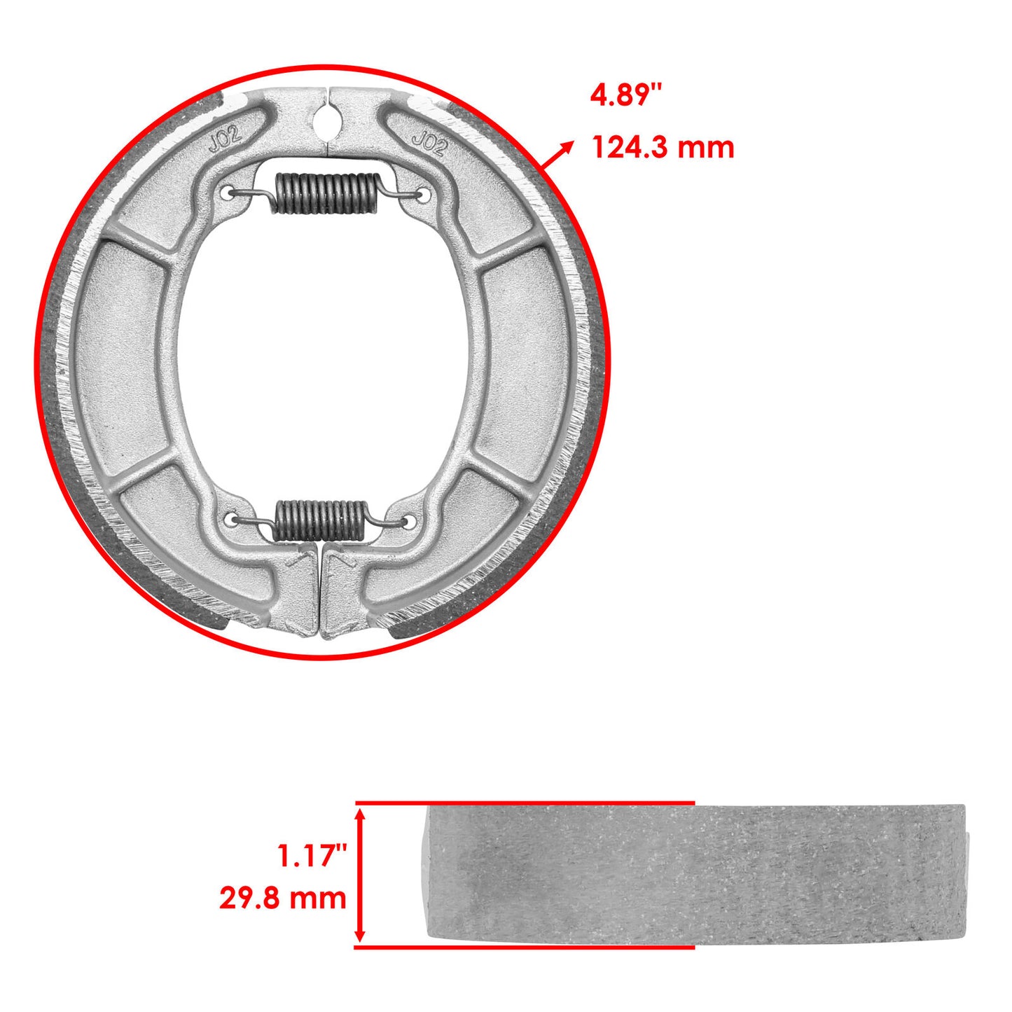 Rear Brake Shoes for Honda NX650 Nx 650 1988 1989 Rear Brake Shoes