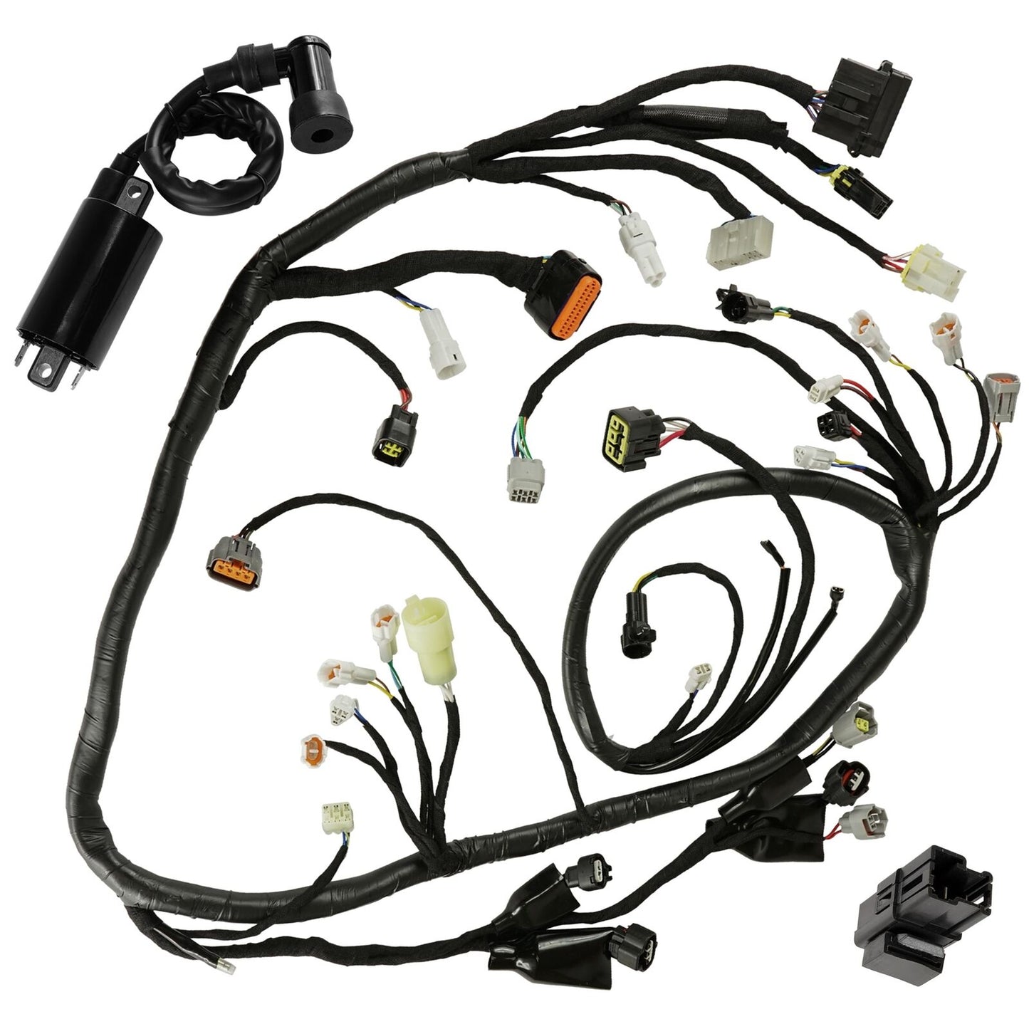 Wiring Harness w/ Stator Regulator & Coil For Yamaha Raptor 700 YFM700R 2007-08