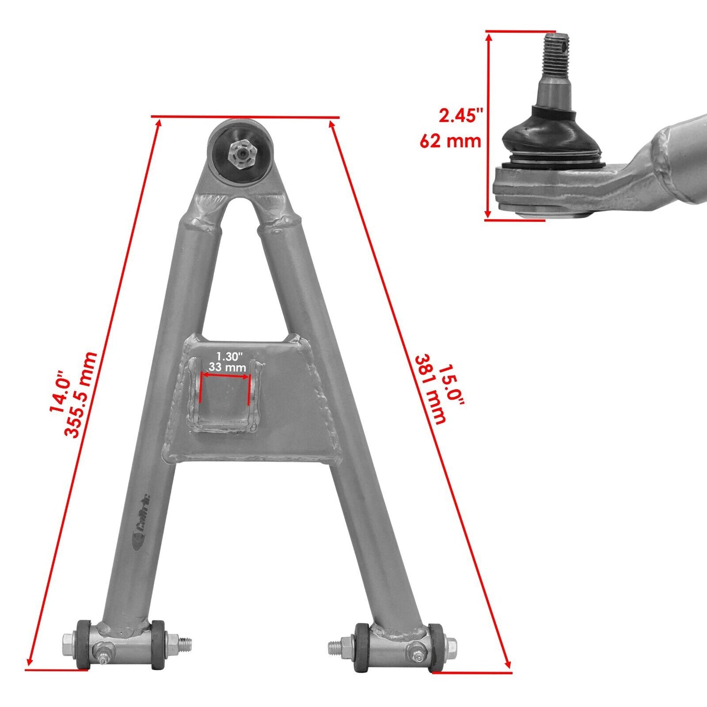 Front Lower Right A-Arm W/Bolt for Yamaha 2Gu-23580-00-35 2Gu-23580-00-P1