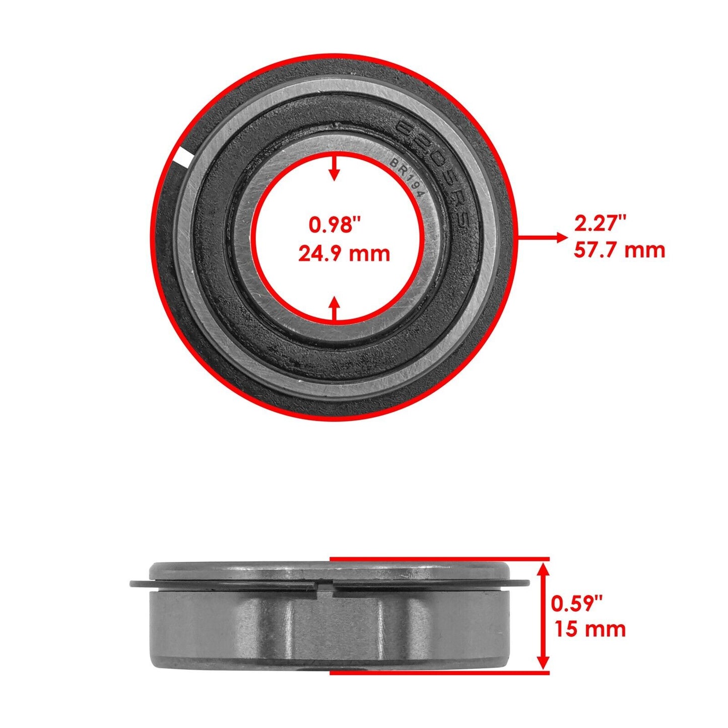 Front & Rear Wheel Ball Bearing For John Deere 1420 1435 1445 Front Mower