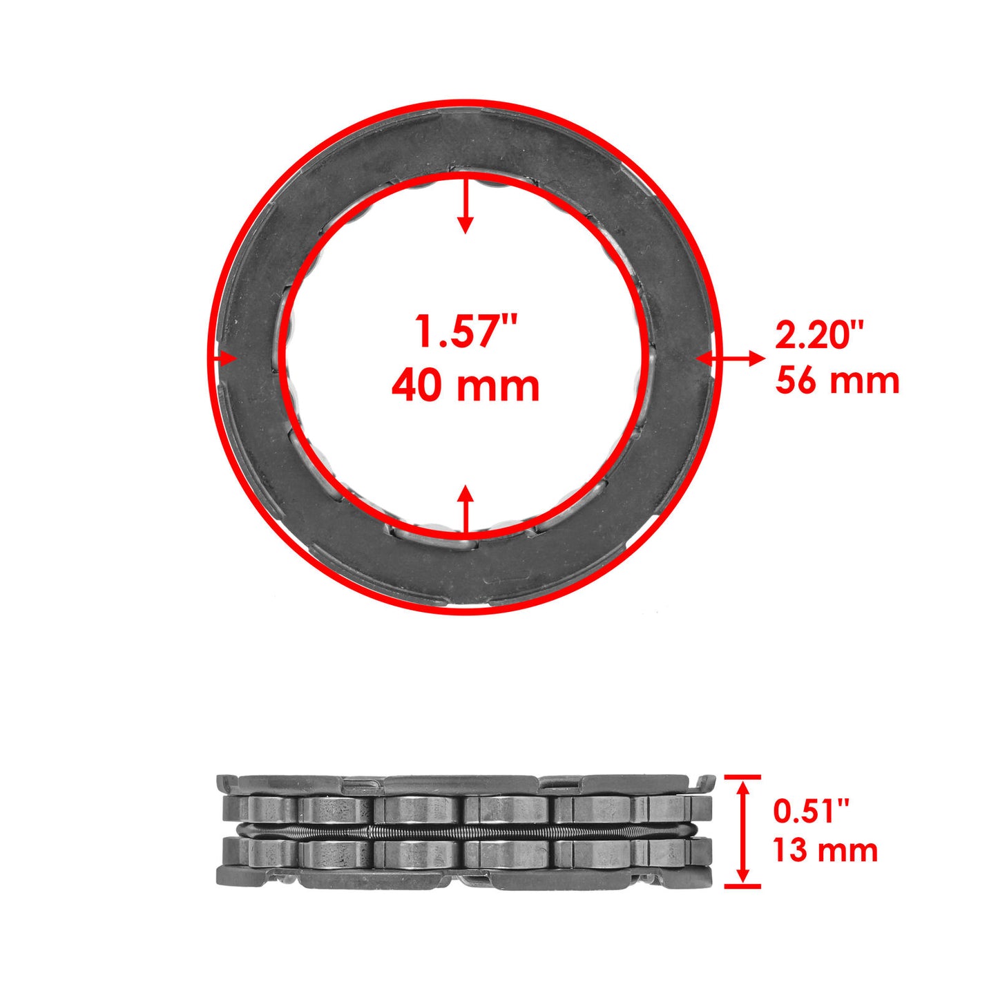 Starter Clutch One Way Bearing / Gasket for Yamaha Grizzly 400 YFM400FG 2007- 08