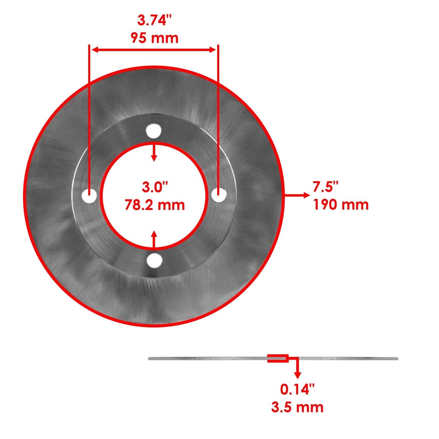 Front L & R Brake Disc & Caliper For Suzuki Eiger 400 LTF400 LTF400F 2002-2007